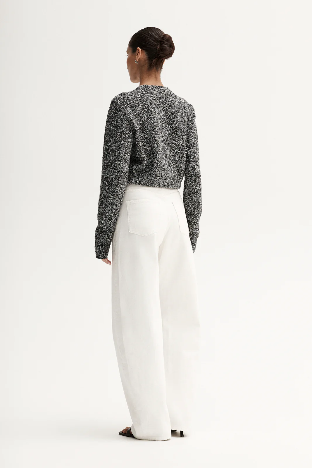 Marnie Knit Cardigan Black Mix - Image 6