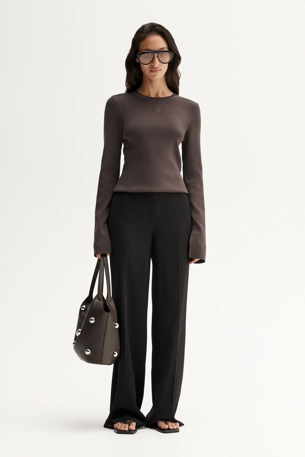 Mazie Knit Top Chocolate