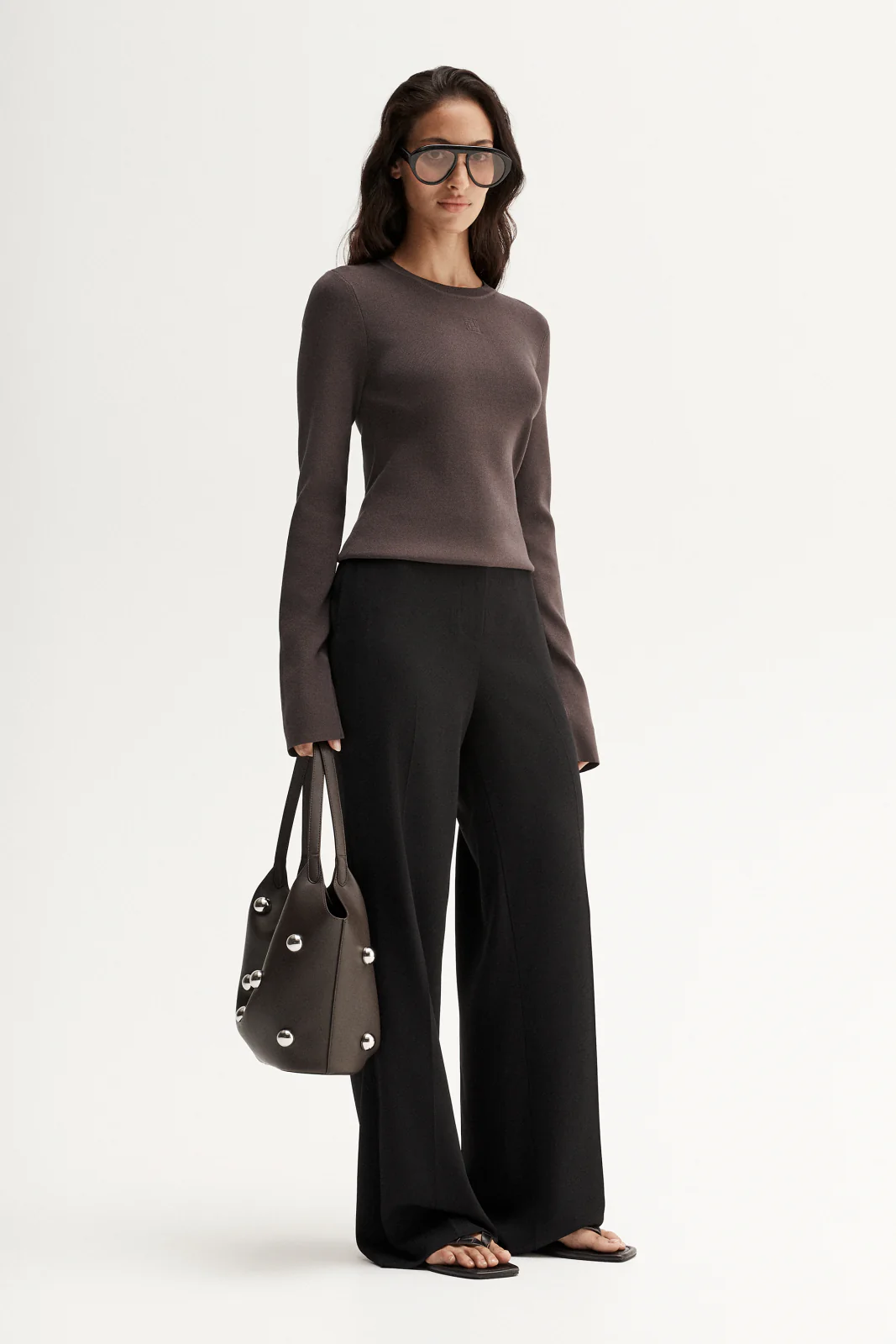 Mazie Knit Top Chocolate - Image 3