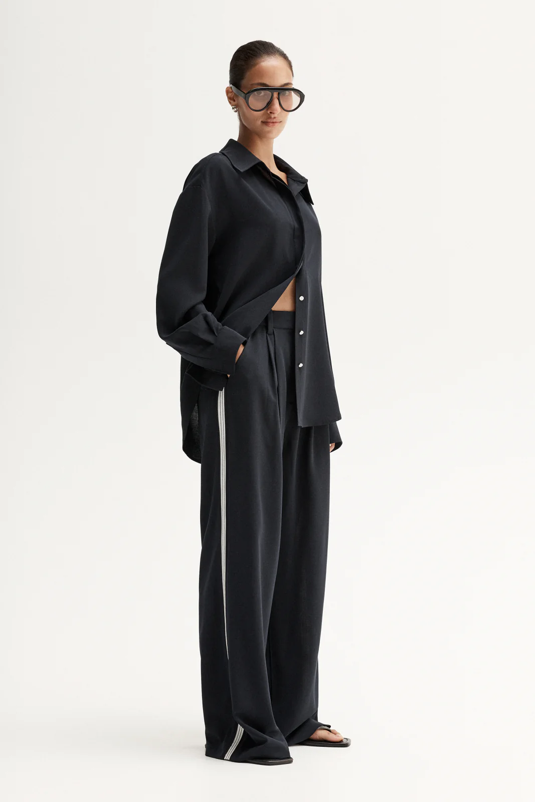 Miller Long Sleeve Shirt Midnight Ink - Image 3