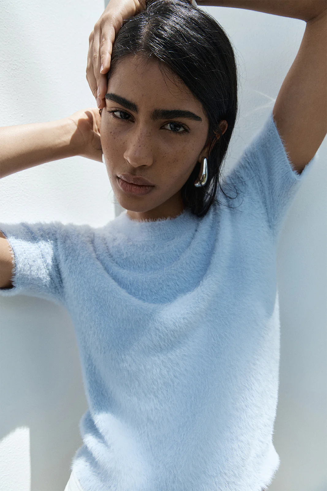 Mochi Knit Tee Pale Blue - Image 2