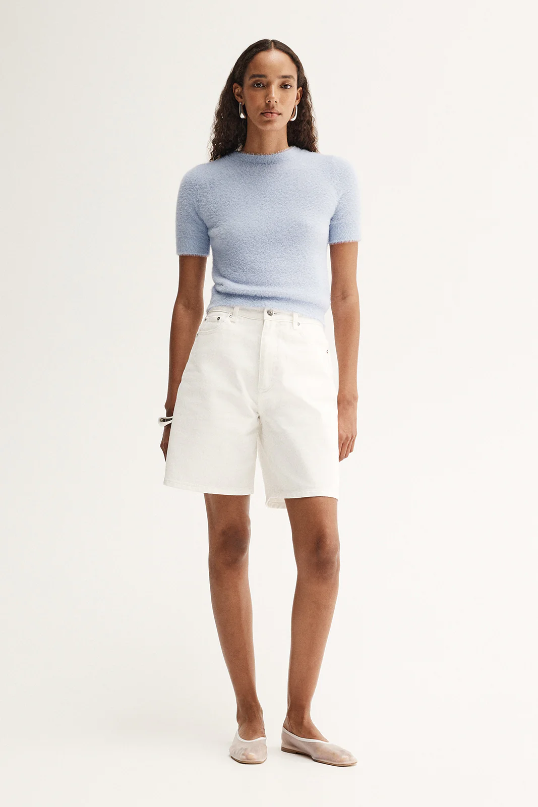 Mochi Knit Tee Pale Blue - Image 3