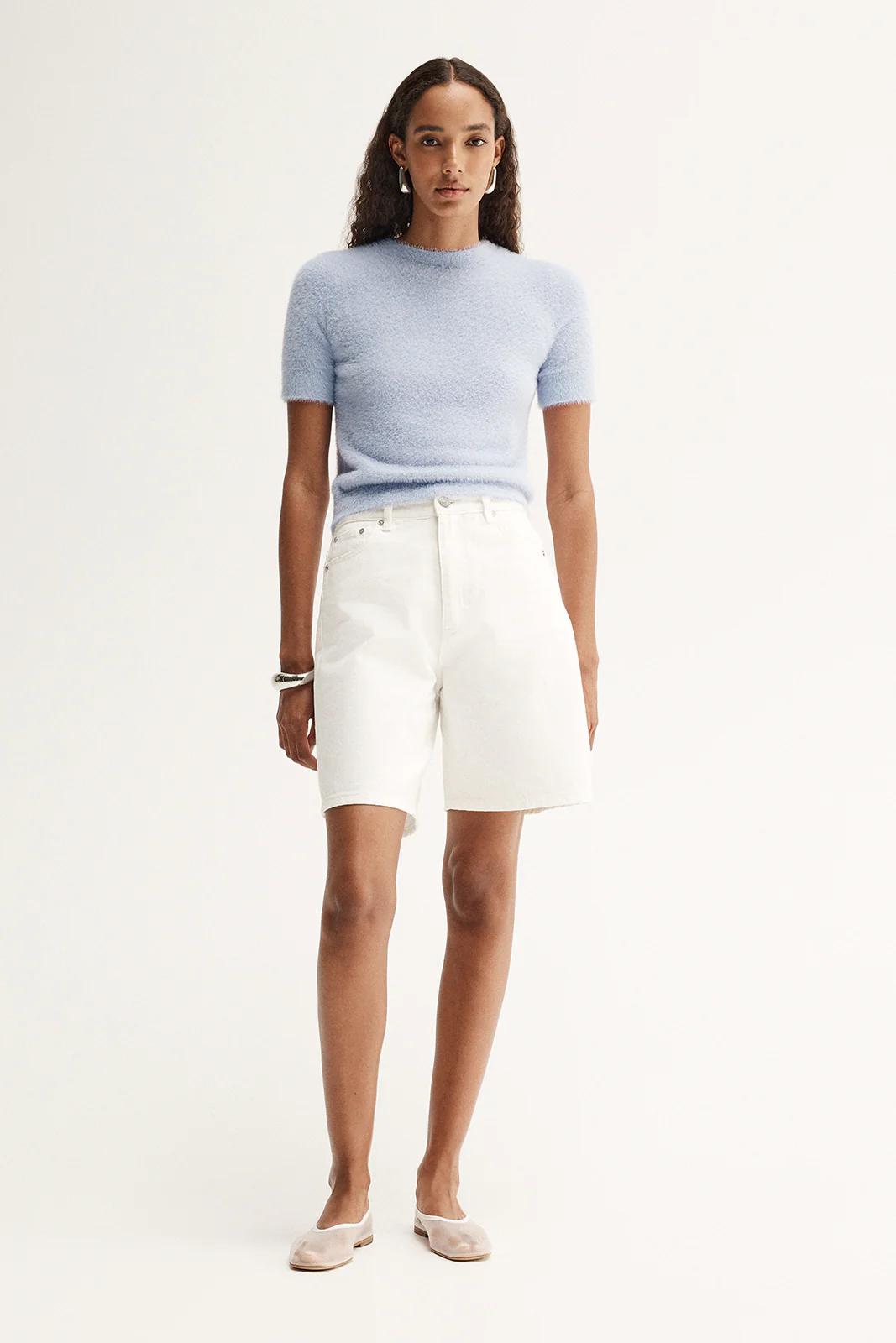 Mochi Knit Tee Pale Blue - Image 5