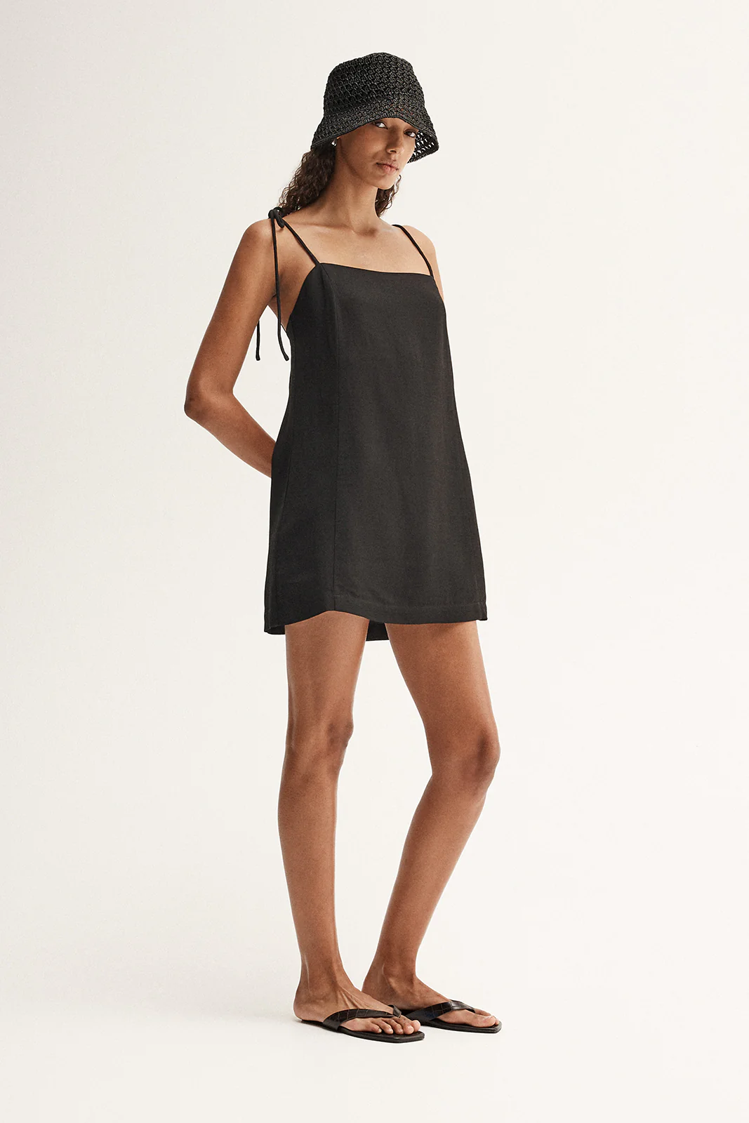 Monet Mini Dress Black - Image 3