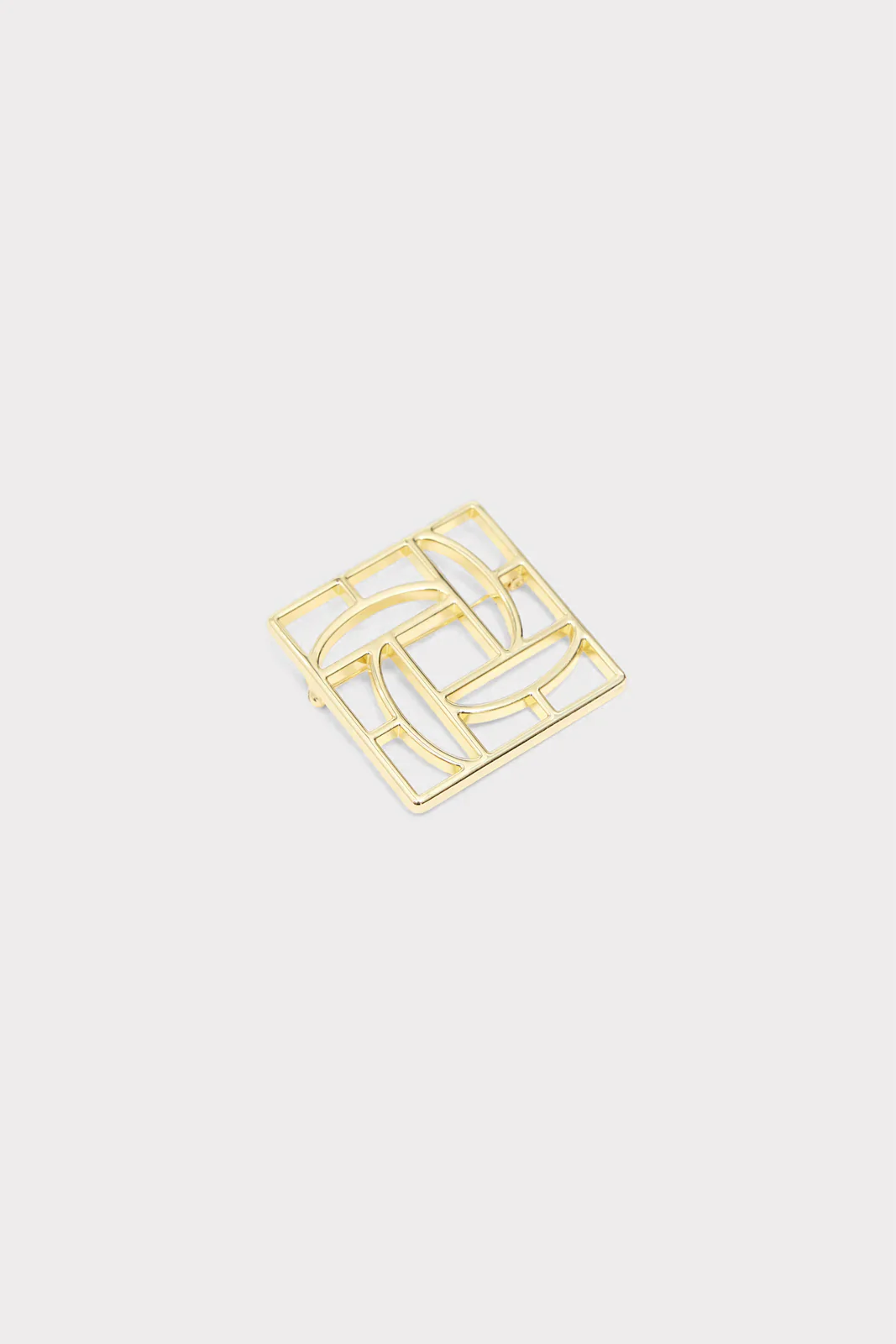 Monogram Brooch Gold