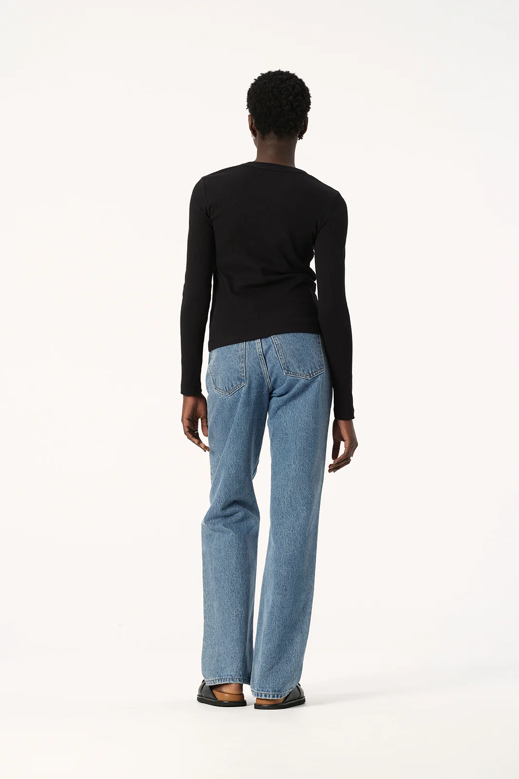 Nola Long Sleeve Top Black - Image 5