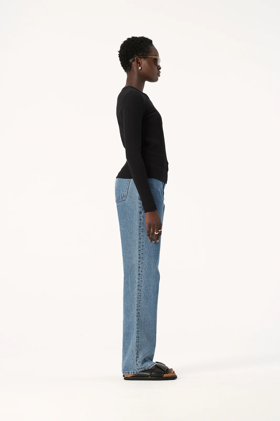 Nola Long Sleeve Top Black - Image 6