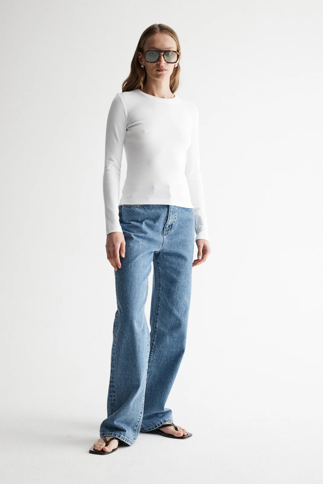 Nola Long Sleeve Top White - Image 3
