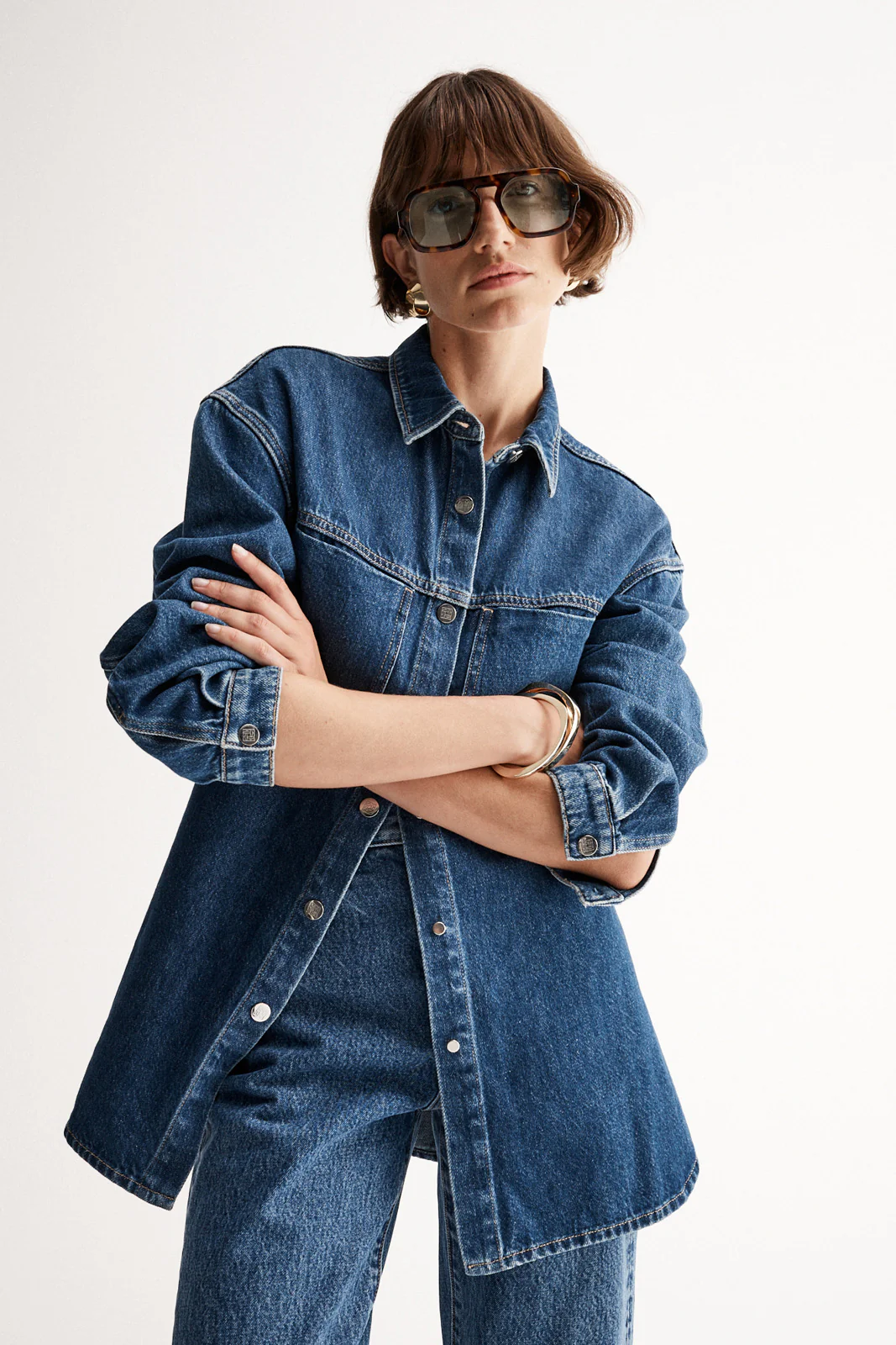 Odin Denim Shirt Dark Indigo - Image 3