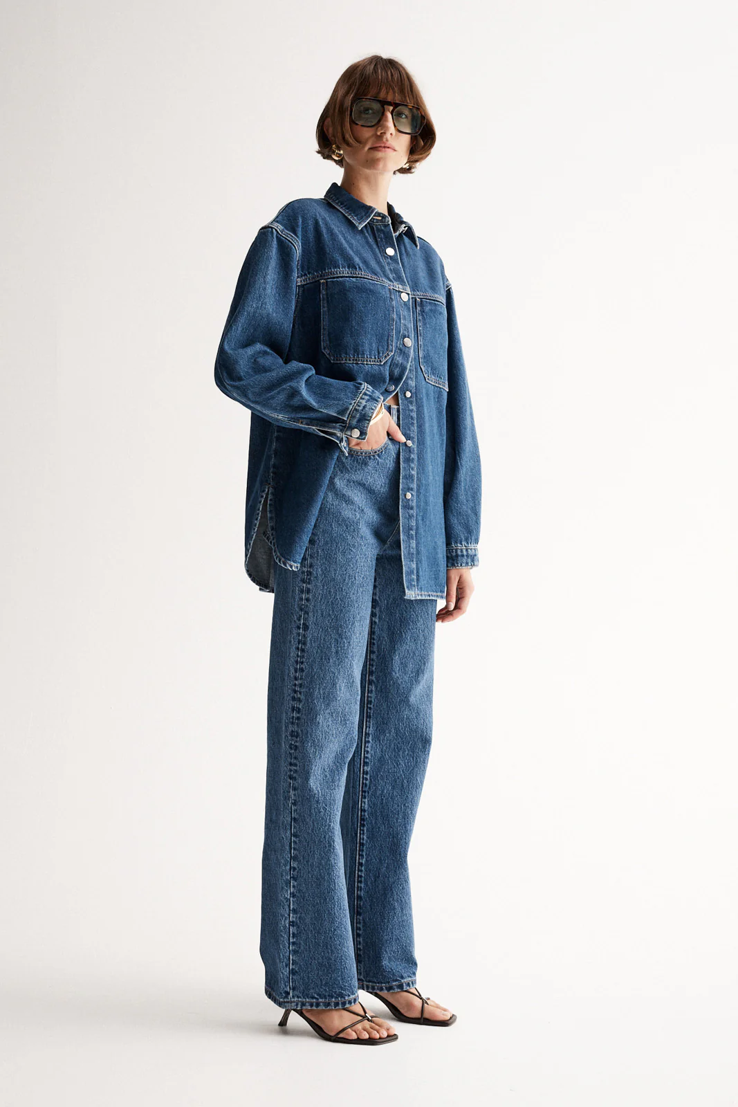 Odin Denim Shirt Dark Indigo - Image 4