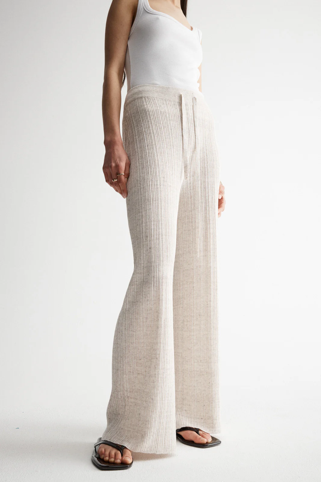 Oscar Knit Pant Oat Marle - Image 3