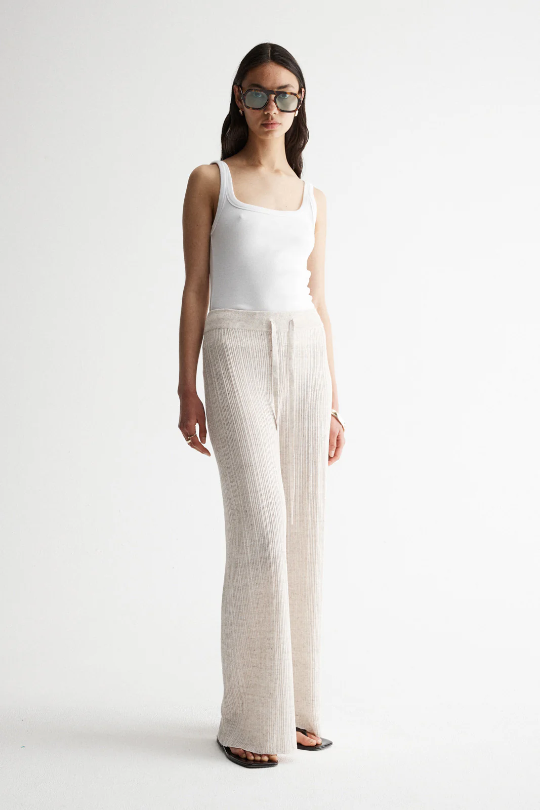 Oscar Knit Pant Oat Marle - Image 5