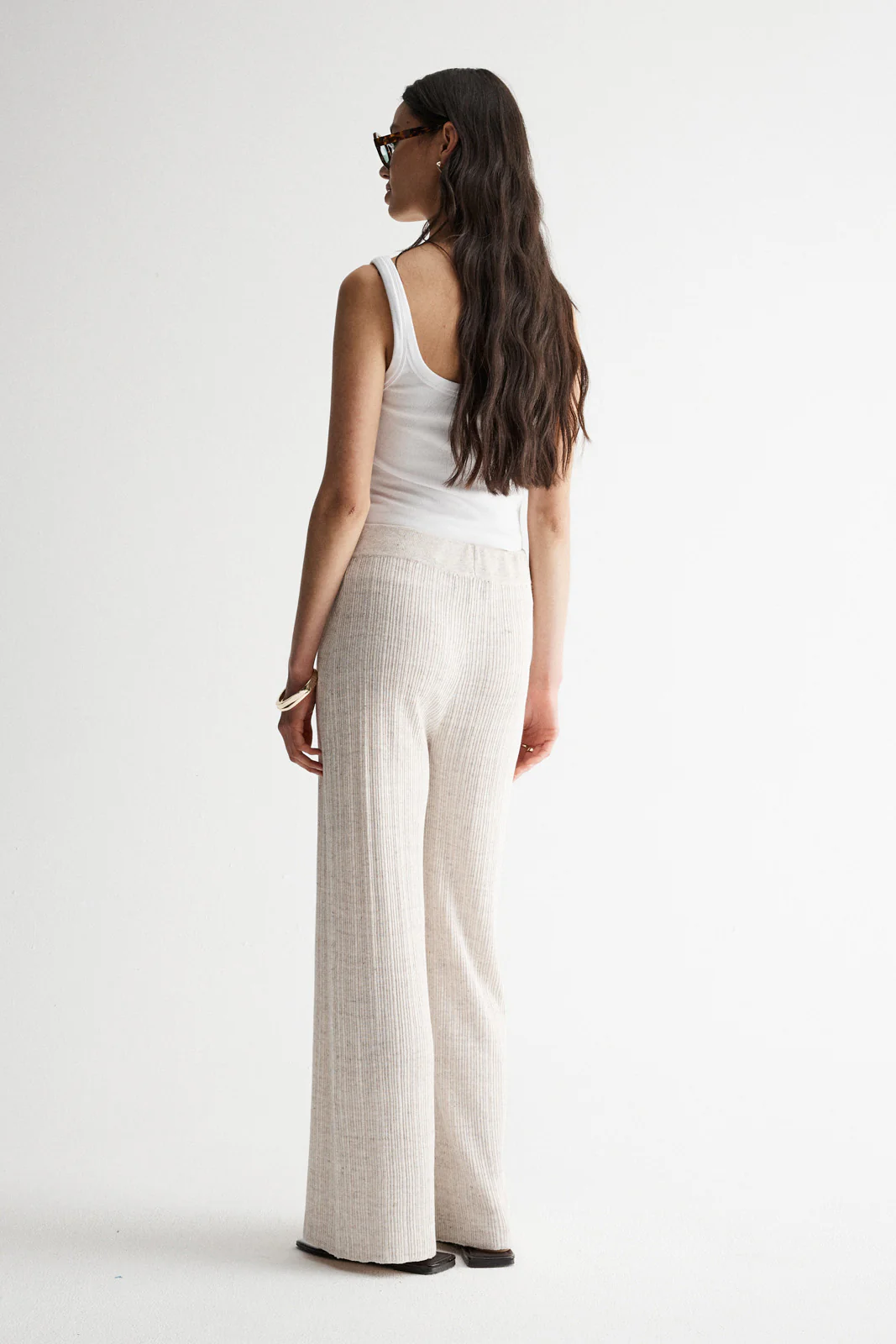 Oscar Knit Pant Oat Marle - Image 6