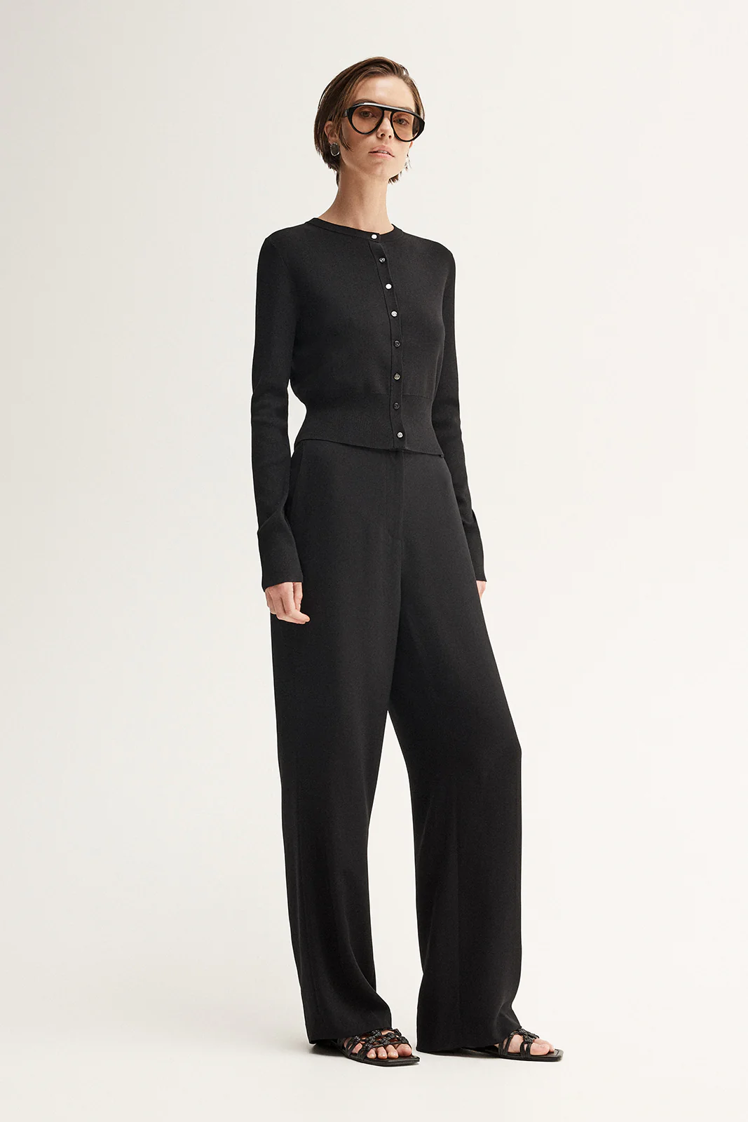 Penny Knit Cardigan Black - Image 3