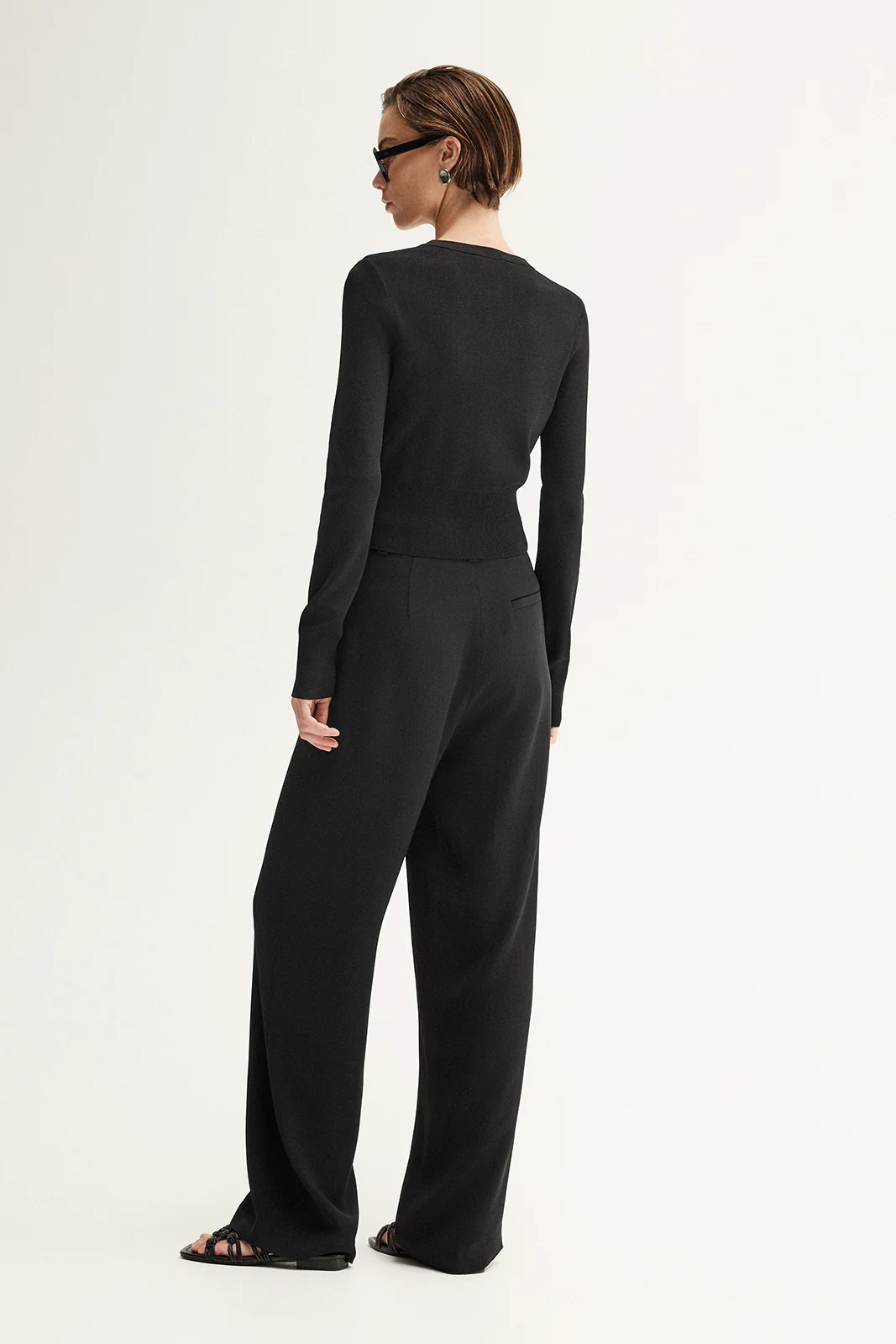 Penny Knit Cardigan Black - Image 4