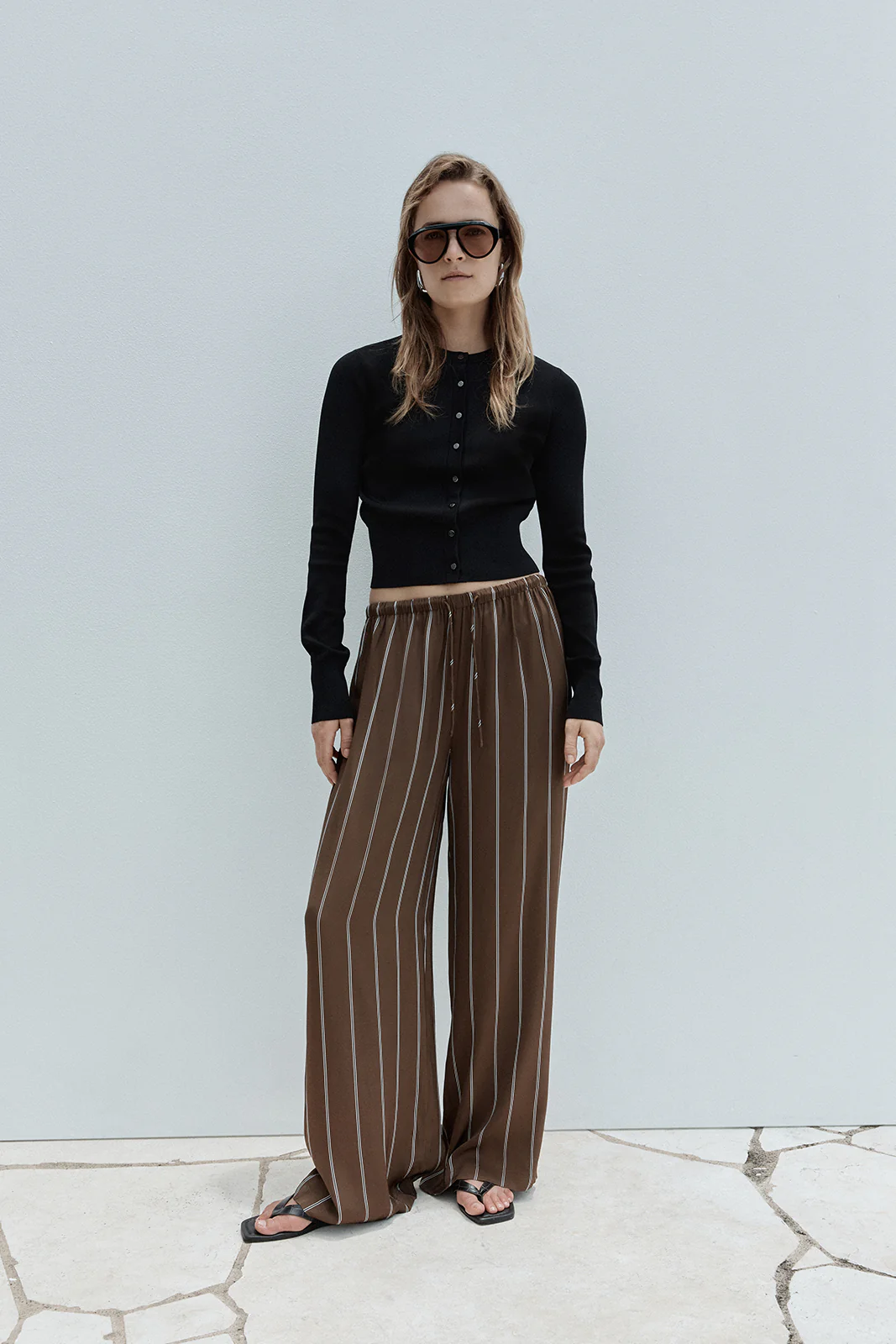 Petra Stripe Pant Tan Stripe - Image 5