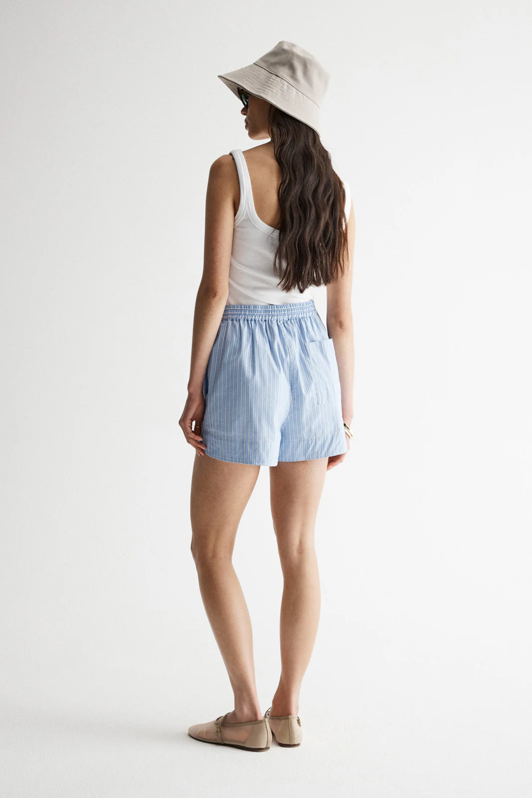 Poppy Short Blue Stripe - Image 3