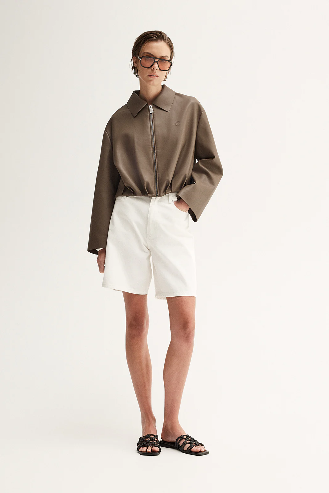 Rae Jacket Taupe - Image 3