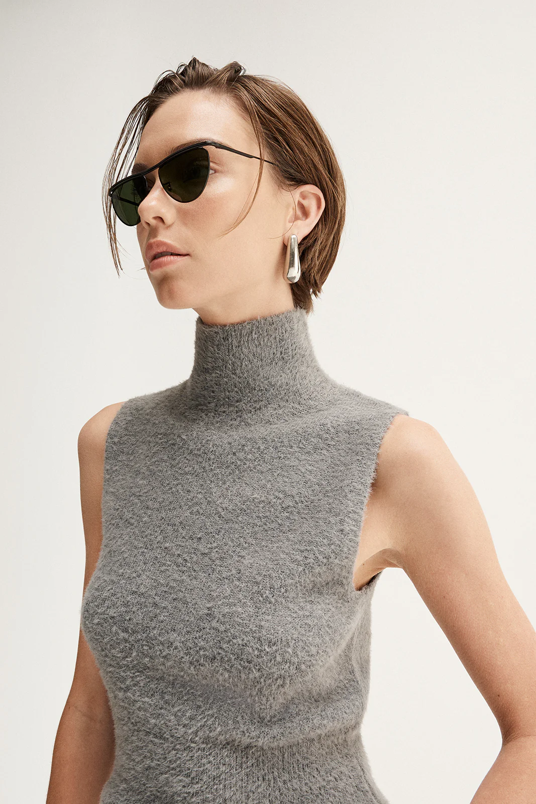 Ronnie Knit Top Grey - Image 6