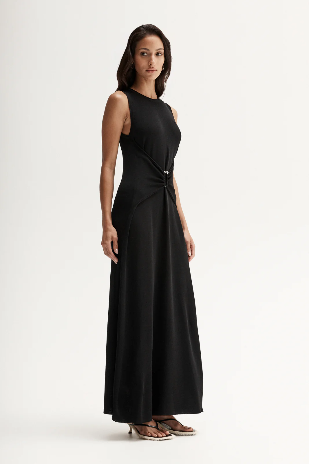 Roya Knit Dress Black - Image 3