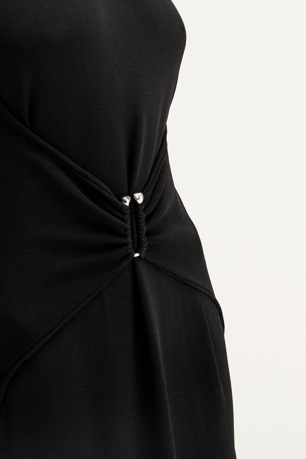 Roya Knit Dress Black - Image 4