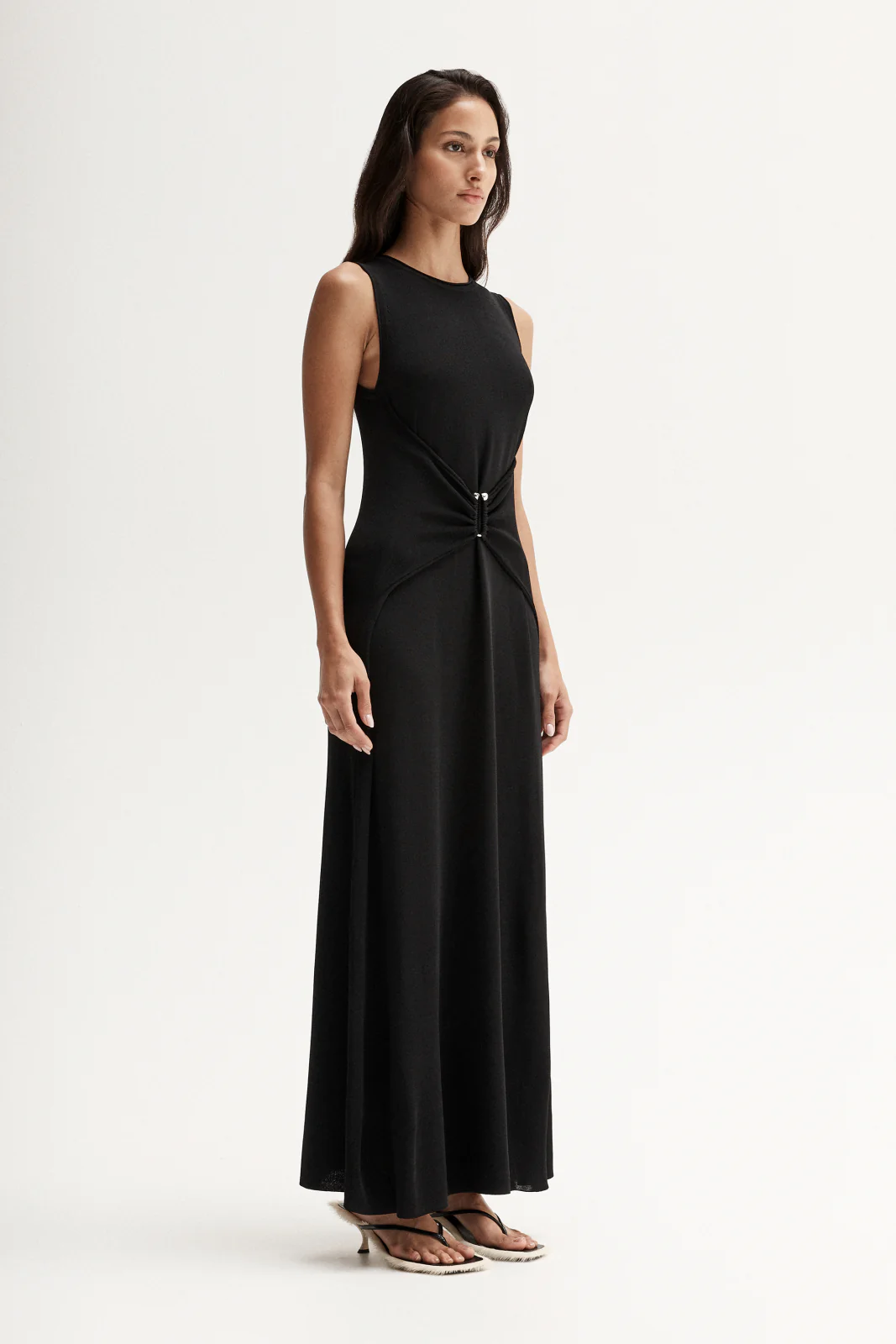 Roya Knit Dress Black - Image 5