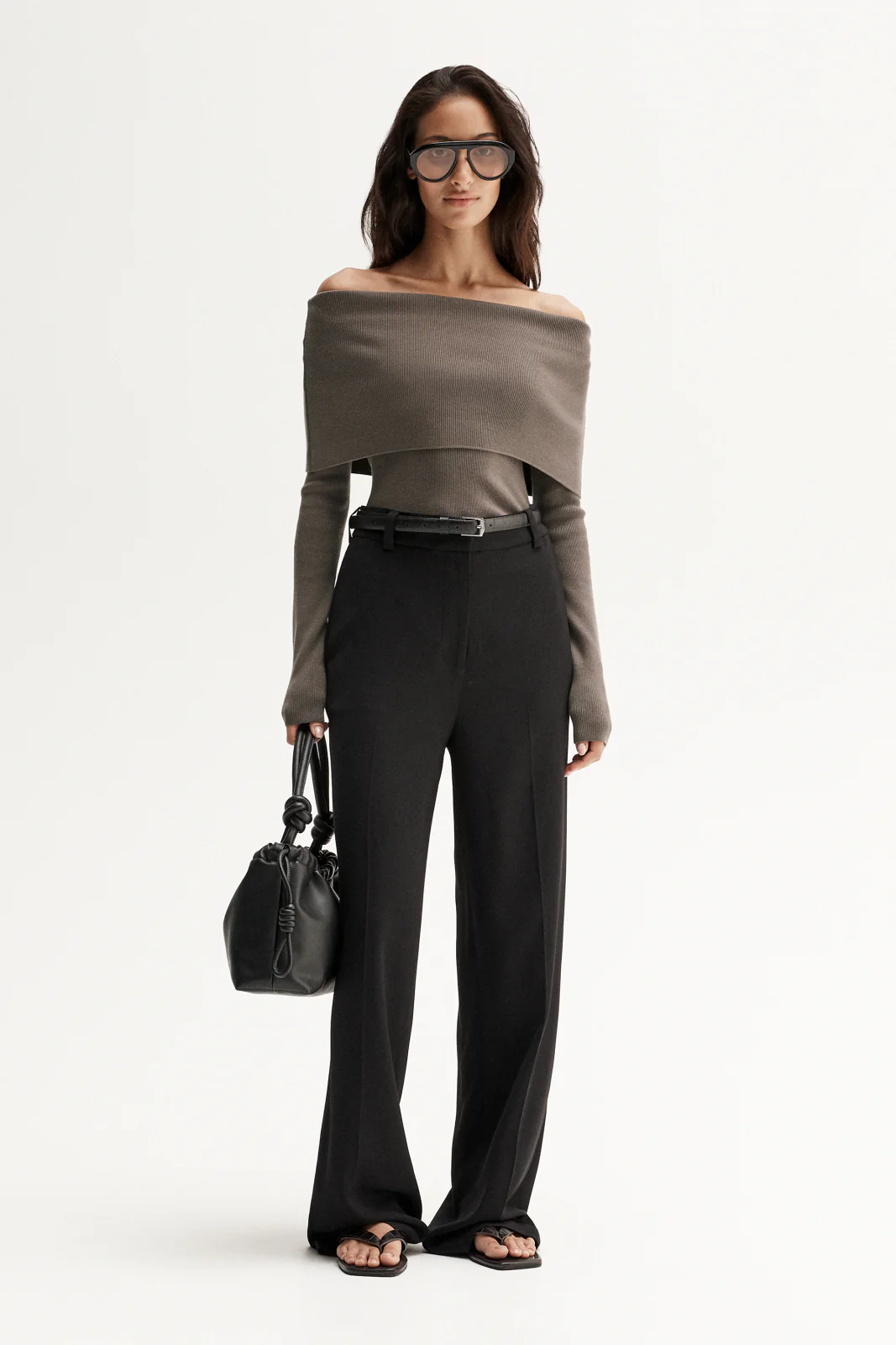 Sadie Knit Top Taupe