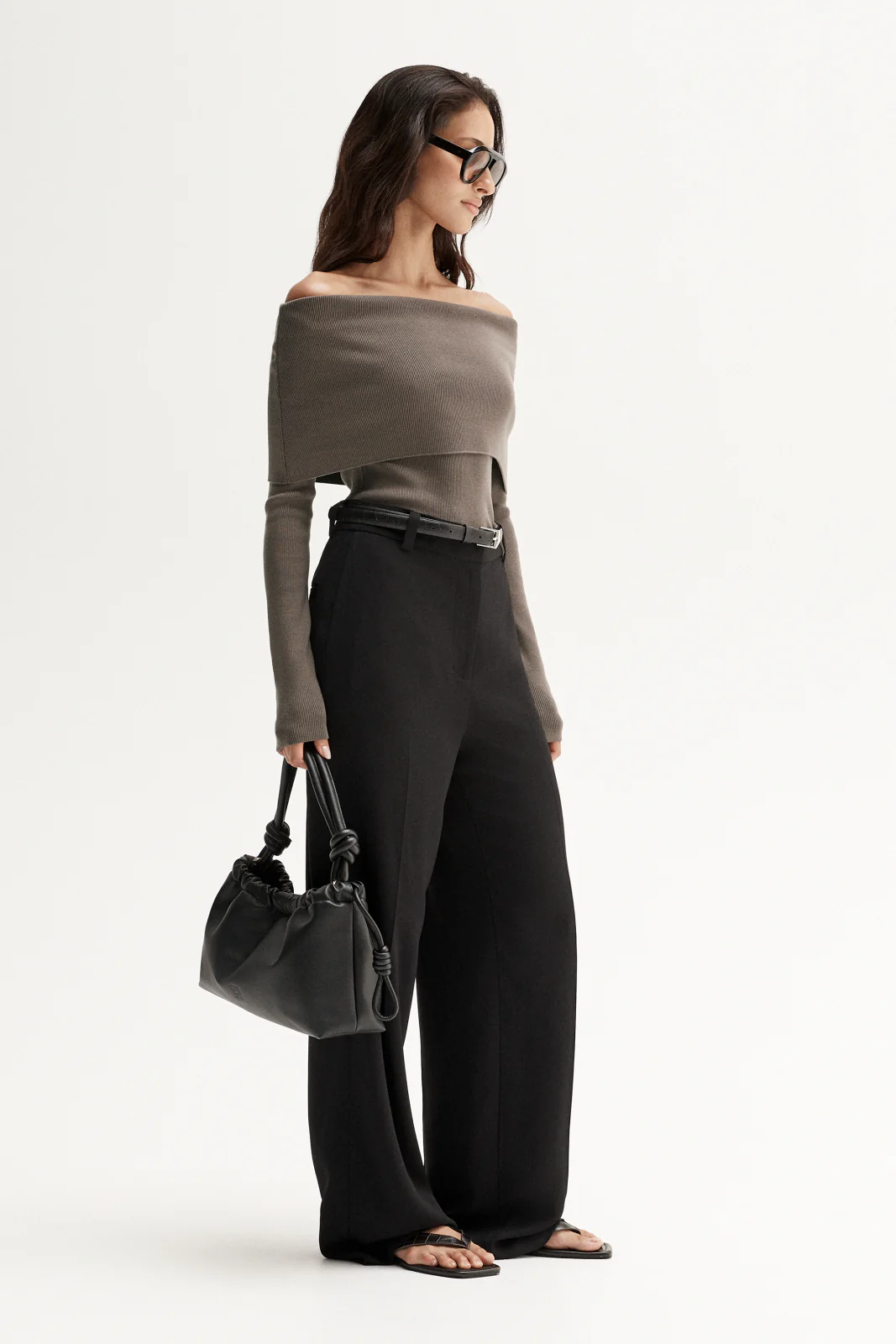 Sadie Knit Top Taupe - Image 4