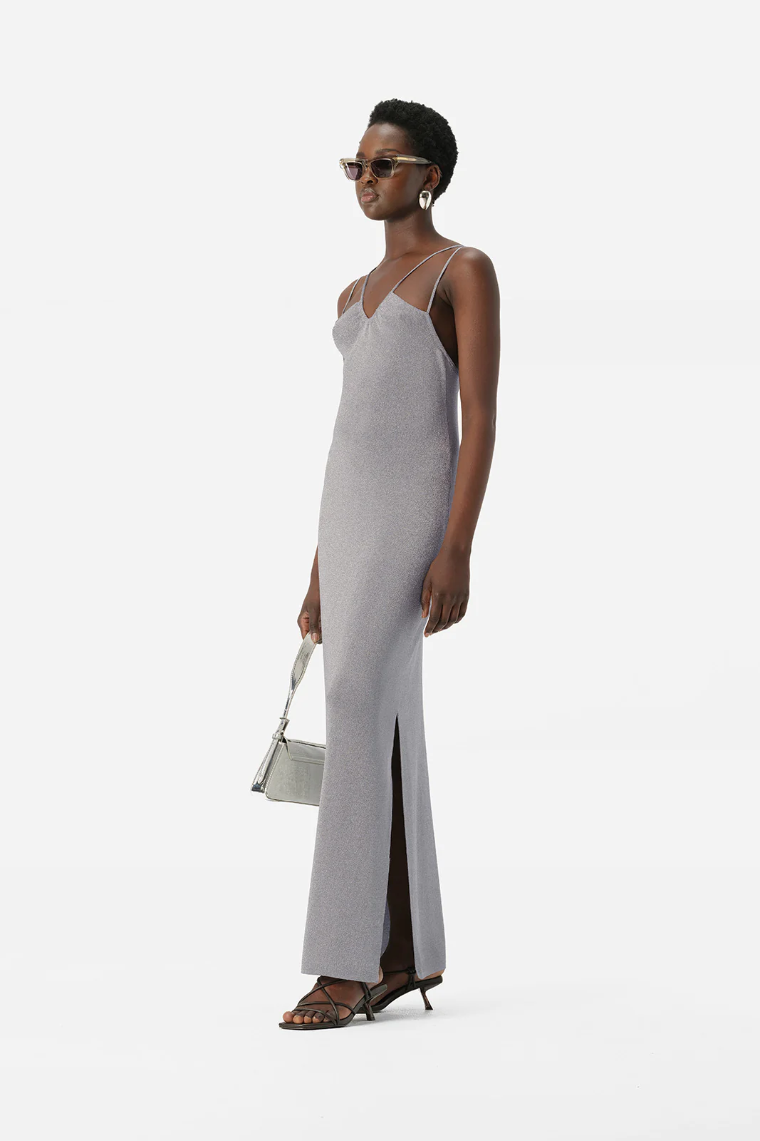 Selene Knit Dress Chrome - Image 4