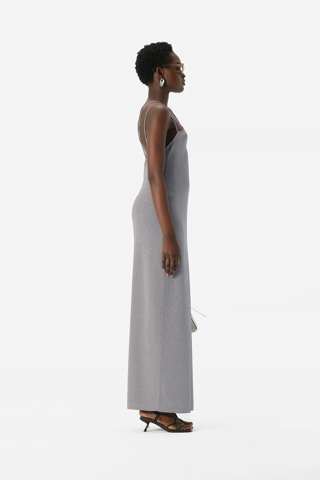 Selene Knit Dress Chrome - Image 6