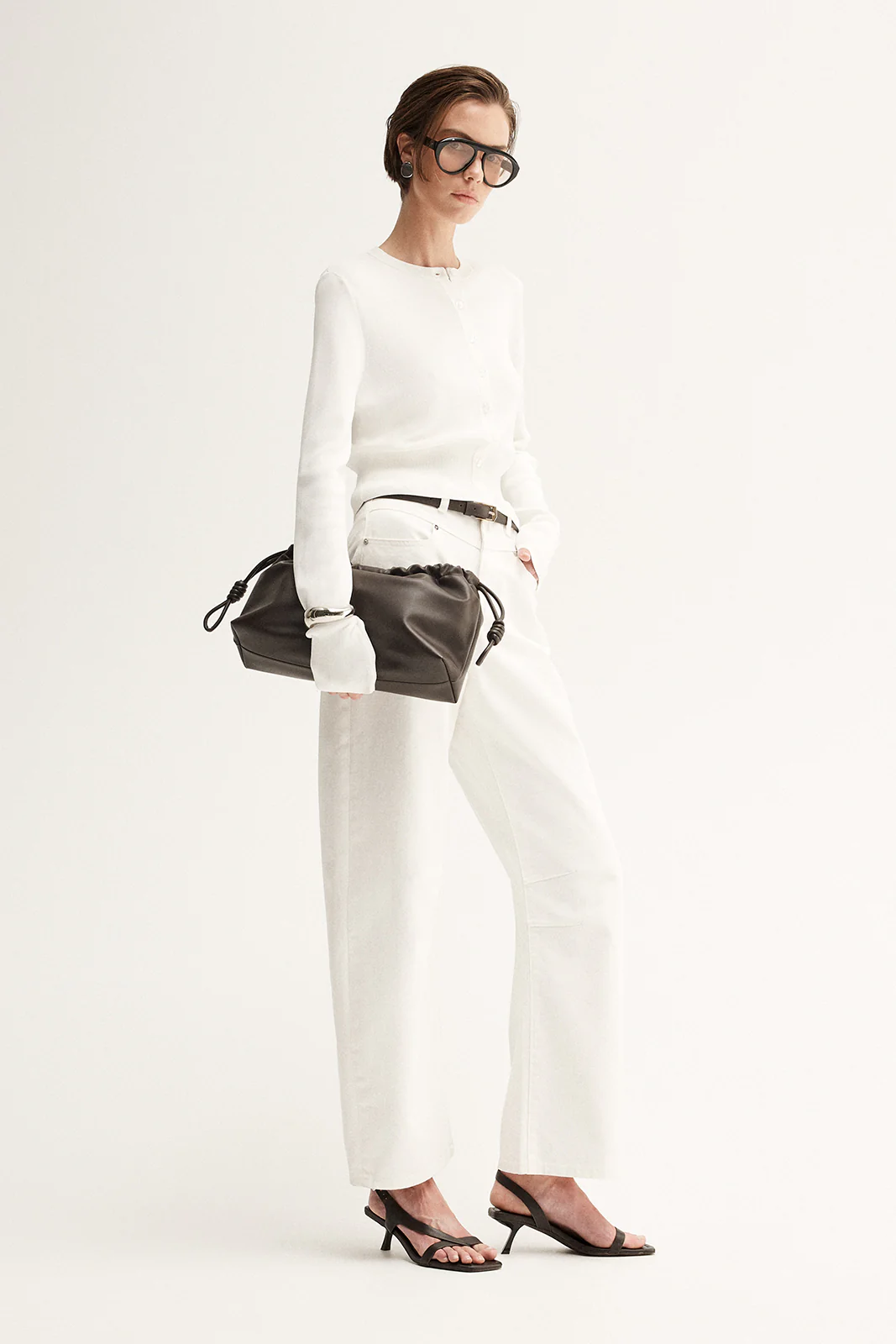 Victoria Knit Cardigan White - Image 3