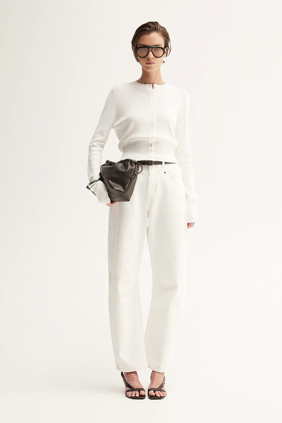 Victoria Knit Cardigan White - Image 4