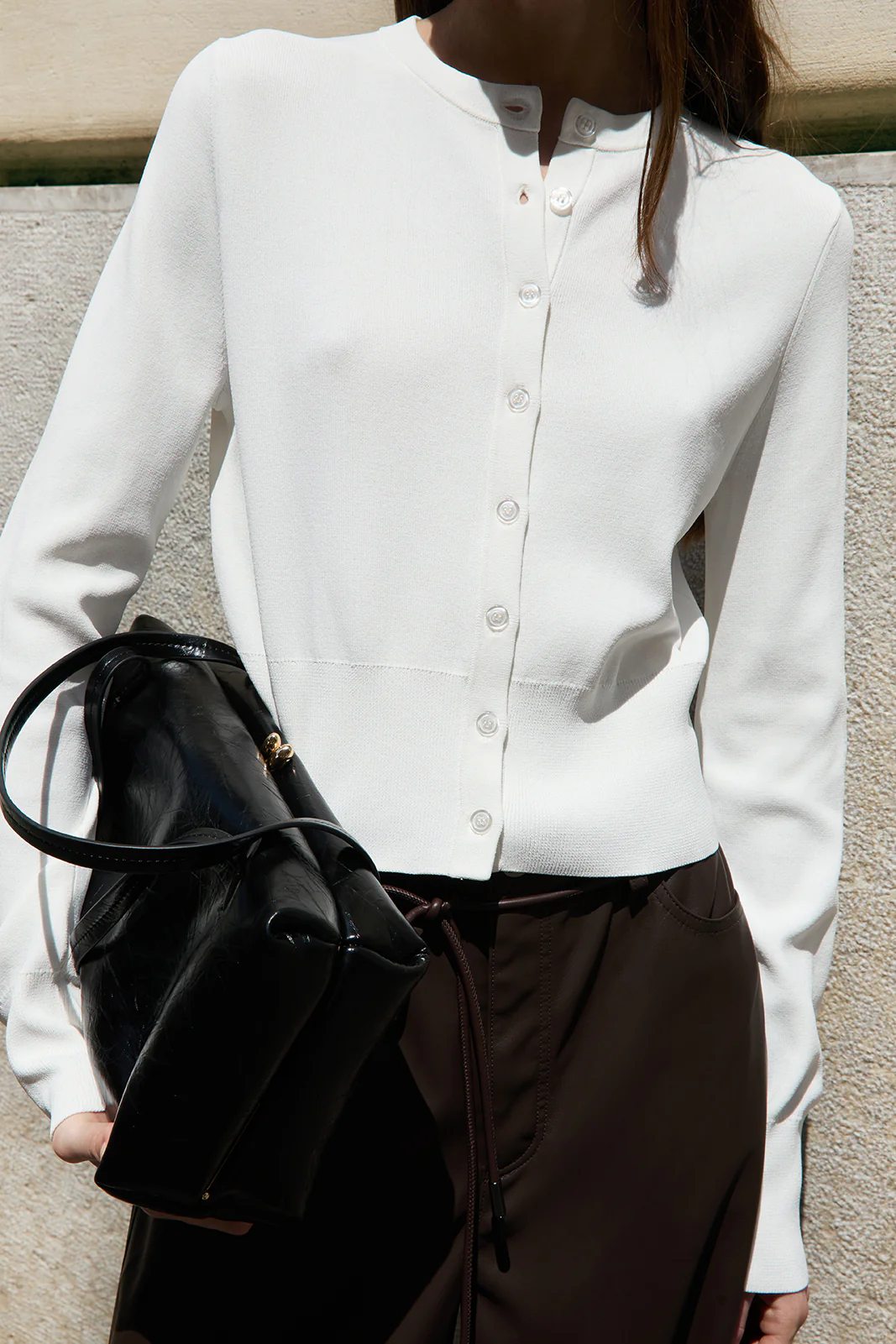 Victoria Knit Cardigan White - Image 7