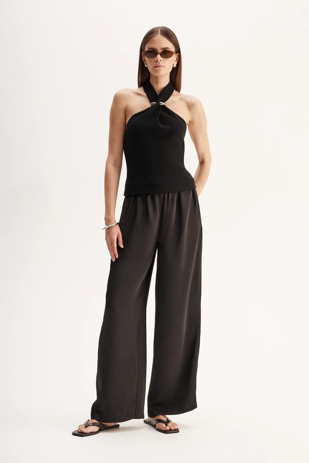 Zinnia Knit Top Black - Image 4