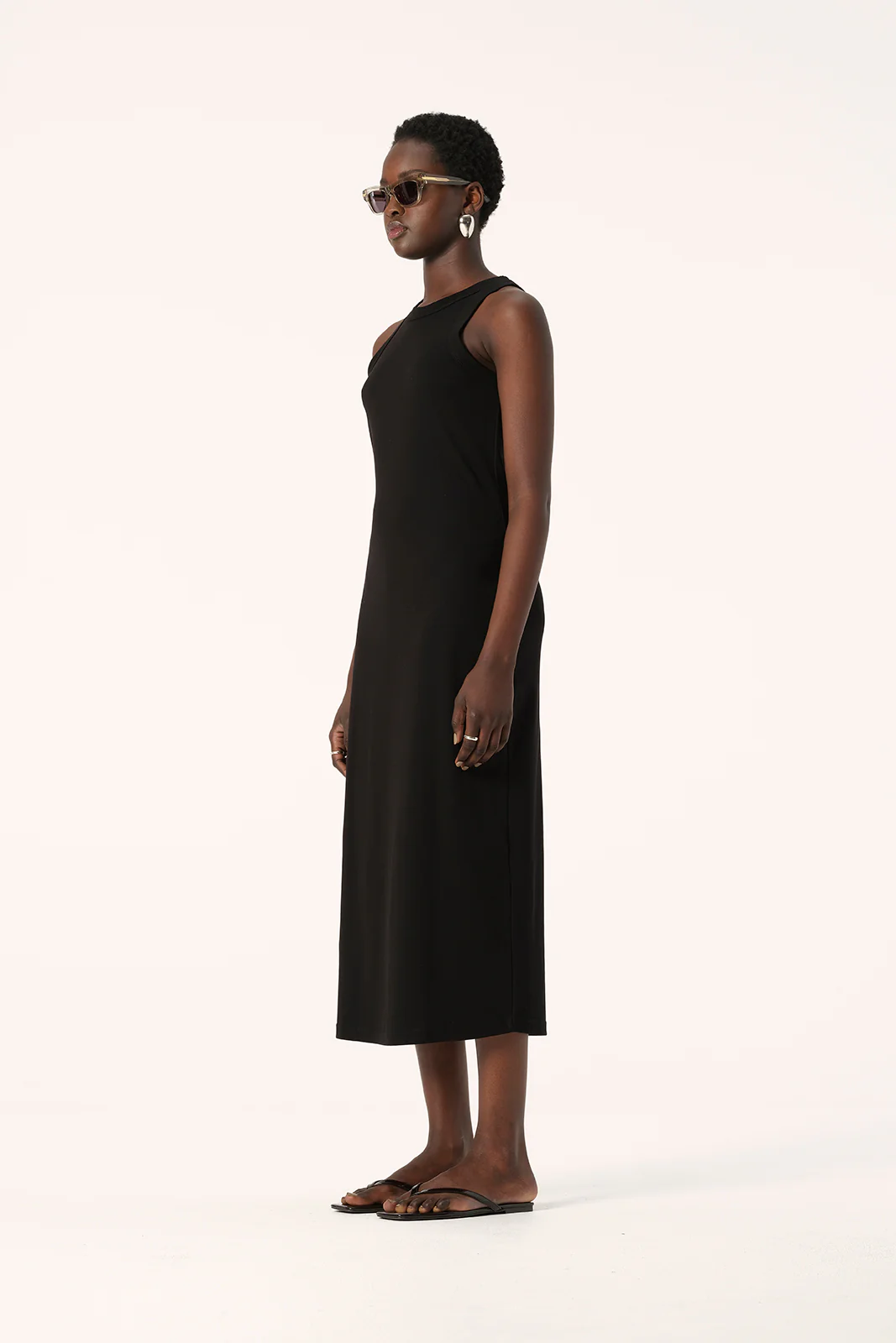 Zoe Tank Dress Black - Image 3