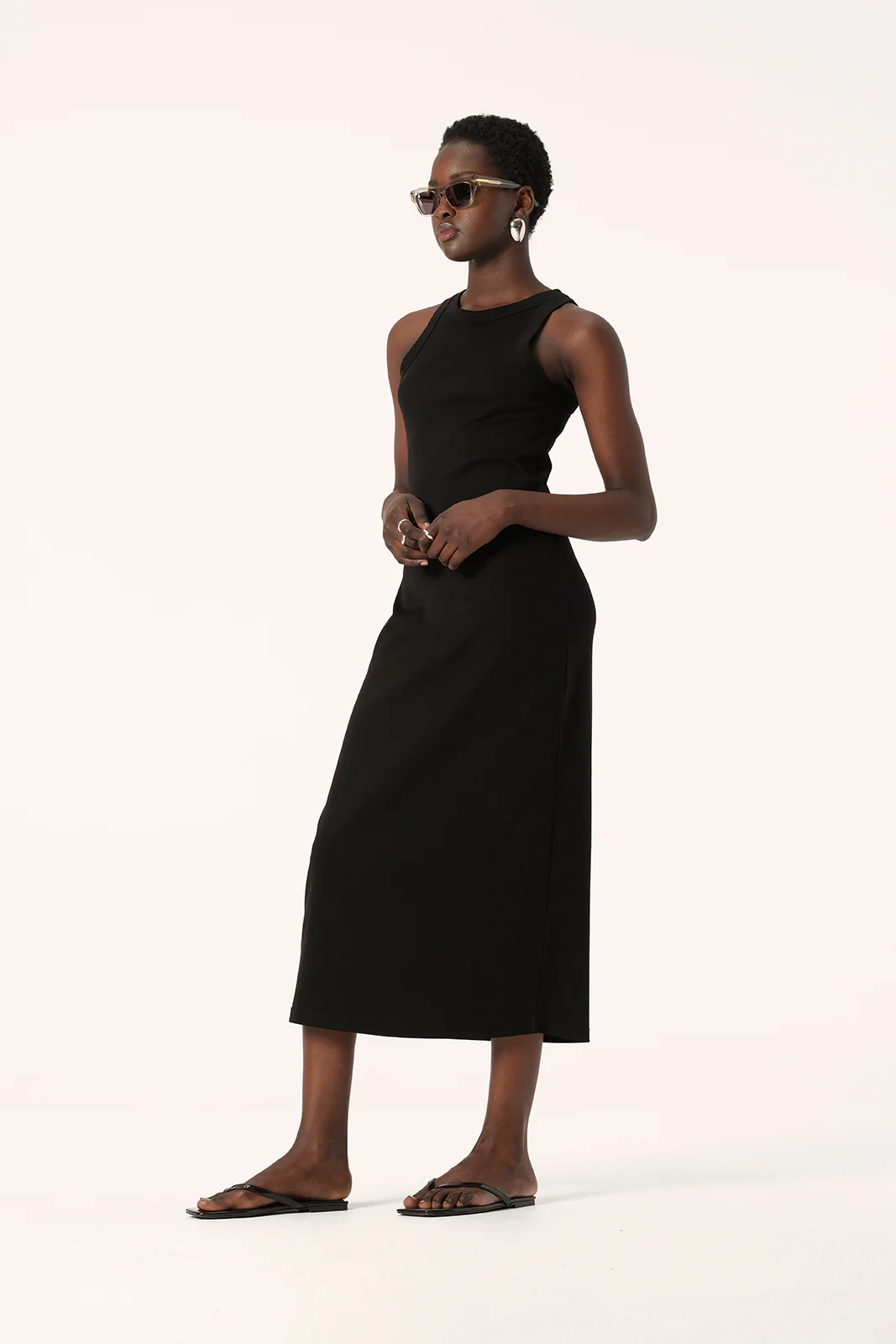 Zoe Tank Dress Black - Image 4