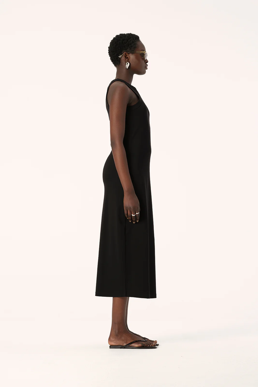 Zoe Tank Dress Black - Image 6