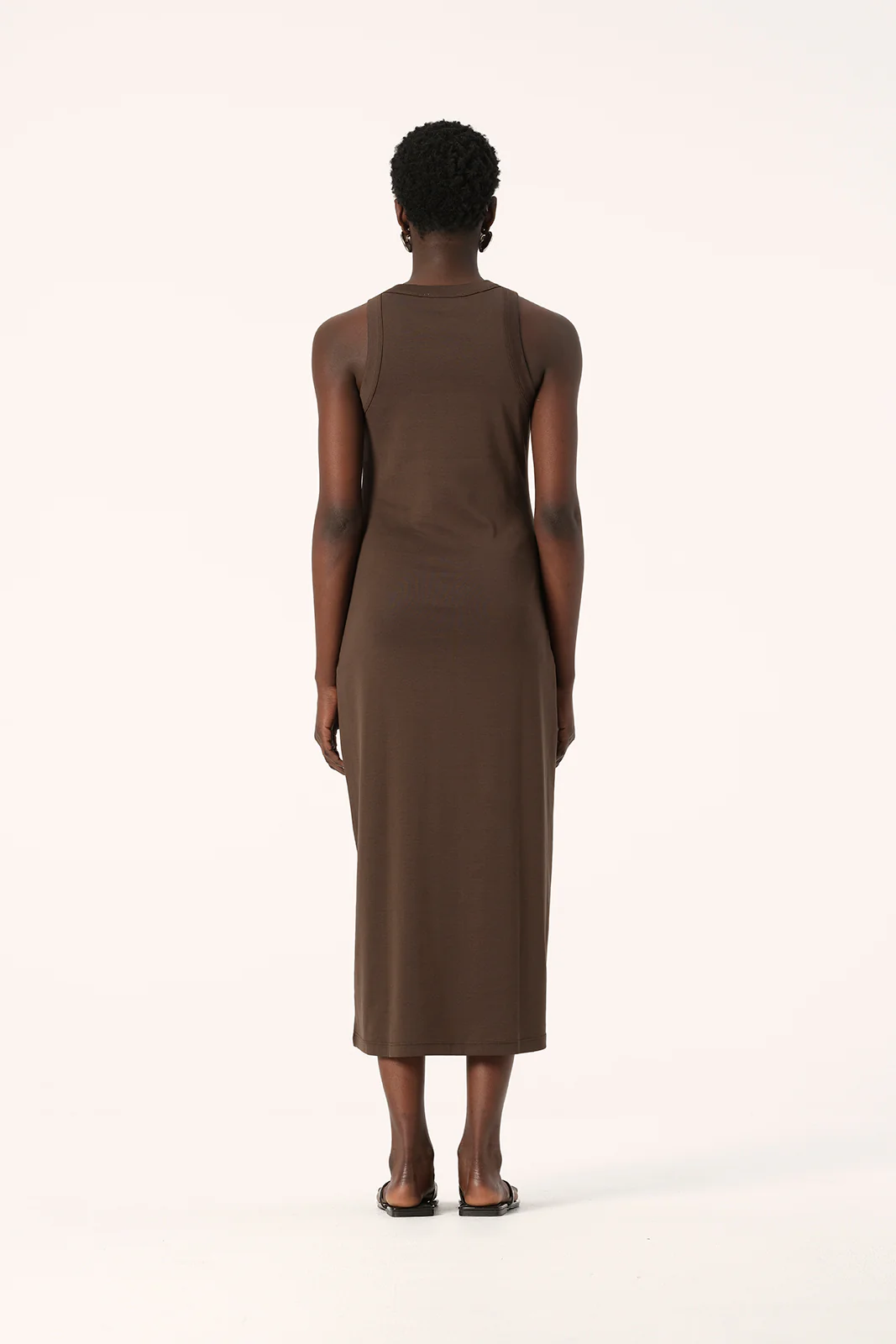 Zoe Tank Dress Chocolate - Image 5